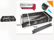 Barbecue Portatile da Giardino ¨C Zephmum ¨C Grigio 70x38x70 cm