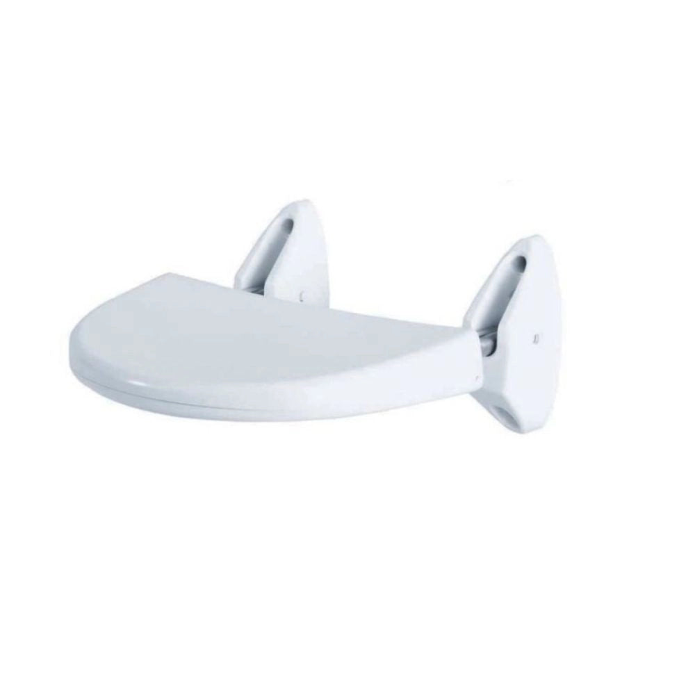 Sedile Pieghevole a Muro per Disabili Bianco  35x25 cm