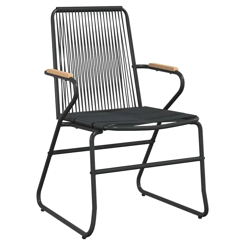 Set da Pranzo per Giardino 5 pcs Nero 3379172