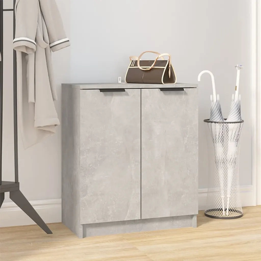 Scarpiera | Mobile per scarpe Grigio Cemento 59x35x70 cm in Legno Multistrato