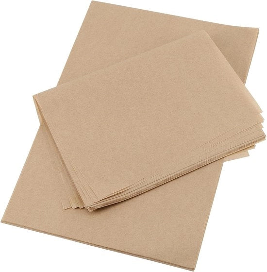 Pannetto di carta per forno e air fryer - spessore aumentato - antiaderente - 20x30cm - 500 pezzi - bianco
