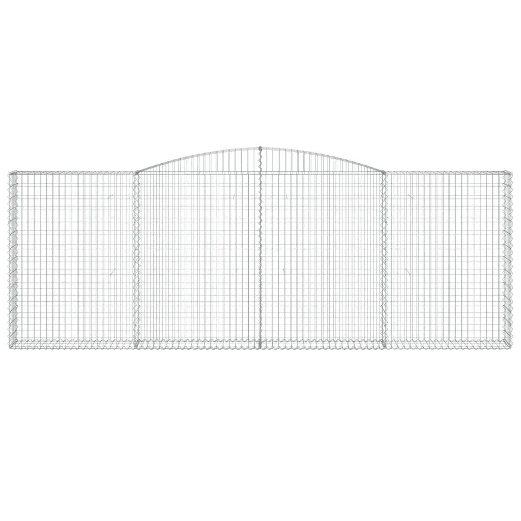 Cesti Gabbioni ad Arco 5 pz 400x30x140/160 cm Ferro Zincato 3146895