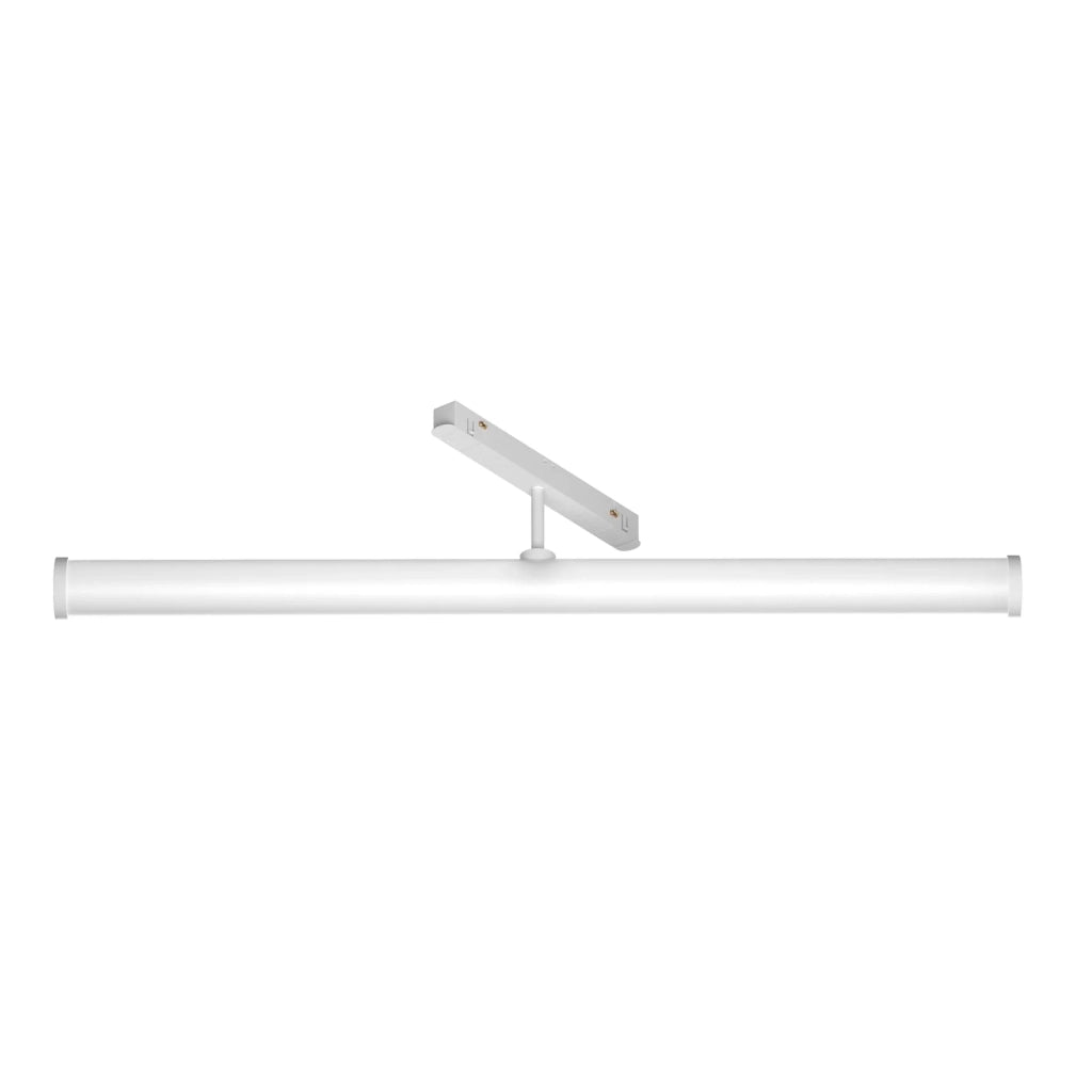 Maytoni Lampada da binario moderna Exility Larc 1 luce LED integrato bianco alluminio