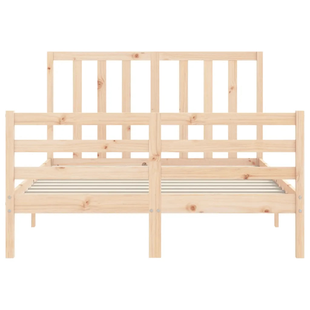 Giroletto senza Materasso-Struttura Letto 140x200 cm in Legno Massello di Pino 251859