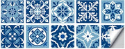 Set di 10 adesivi per parete in PVC autoadesivi 15 x 15 cm decorazione per parete adesivi per parete acqua-resistente per uso interno, ideali per soggiorno, cucina, bagno, decorazione.