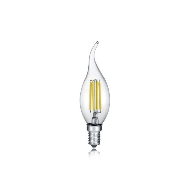 Lampadina LED fiamma trasparente E14 4W 3000K Trio