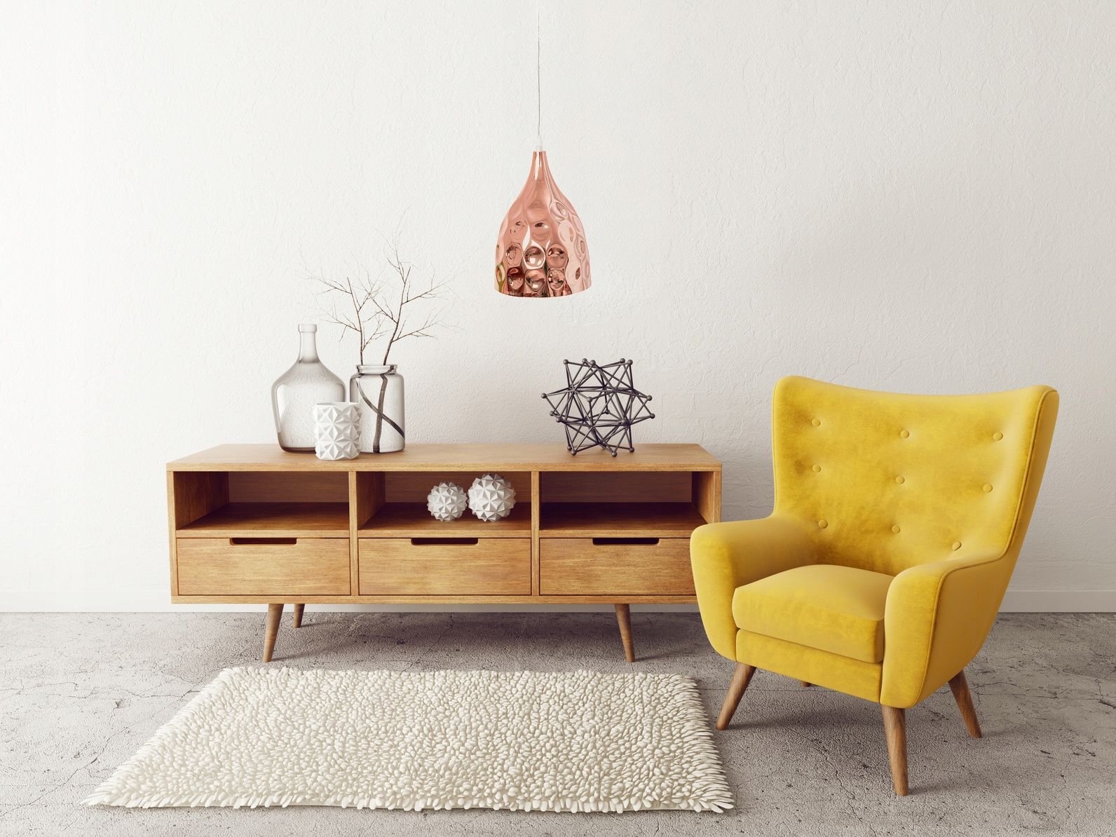 Lampada Pensile Rispecchiata Rose Gold APP276-1CP