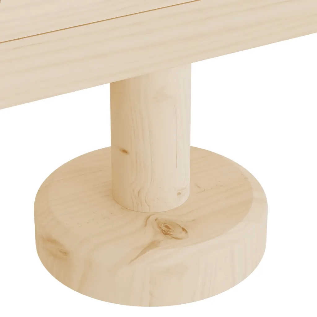 Alberi di Natale Decorativi in Legno 2pz 30cm Massello di Pino 357992