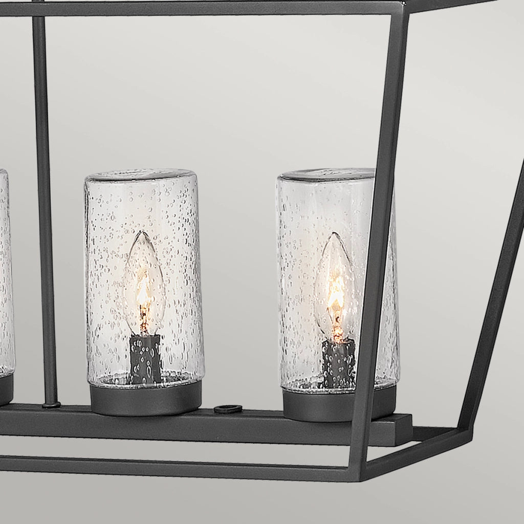 Lampada sospesa esterna nera 6xE14 Alford Place Quintiesse