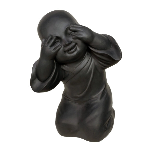 Set 3 di Buddha antracite 27x22x39 cm