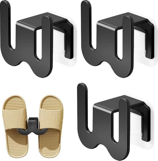 Sistema di conservazione per scarpe - 3 pezzi - senza perforazione - alluminio - multifunzionale - camera da letto - bagno - soggiorno - elegante