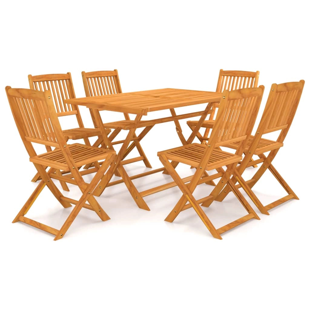 Set da pranzo da giardino pieghevole da 7 pezzi in legno massello di acacia 02_0014926
