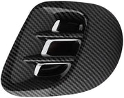 Spatbordo di Coda di Ricambio - Coda di Spatbordo - Copertura di Ventilazione - ABS - Stile a Fibra di Carbonio - Montaggio con Adesivo a Doppia Facia - Bezel di Ventilazione