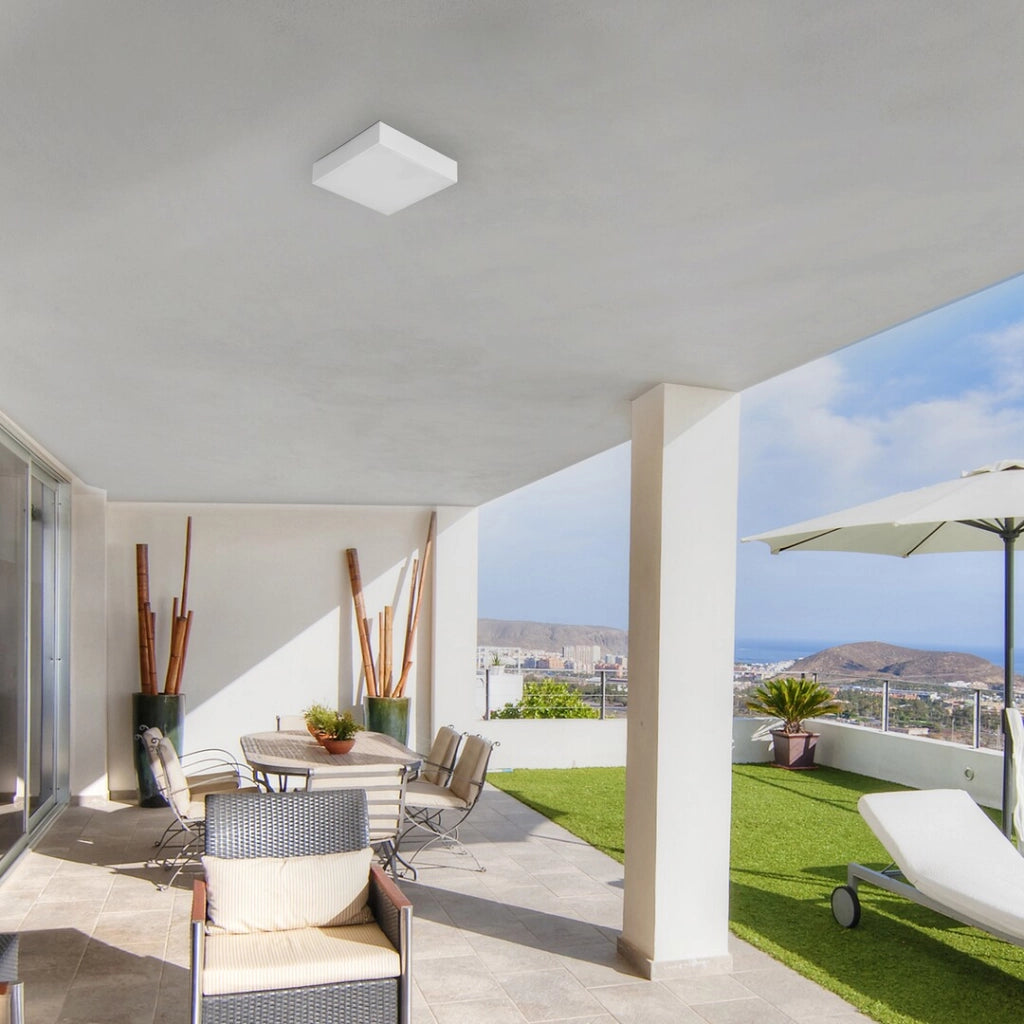 Plafoniera esterna LED 24W Tartu bianca 30x30 Rabalux