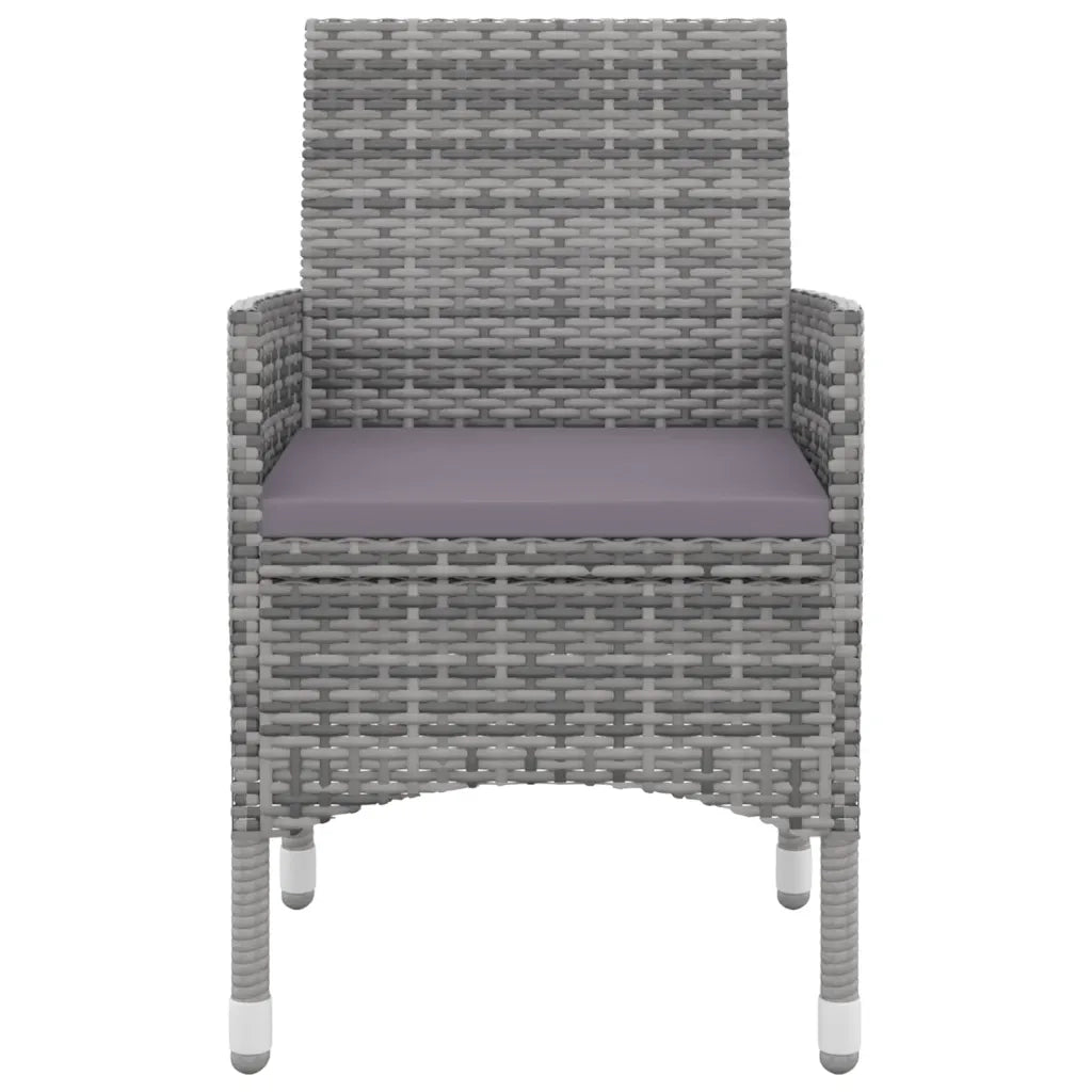 Set da Pranzo da Giardino e Cuscini 9 pz in Polyrattan e Vetro cod mxl 39911