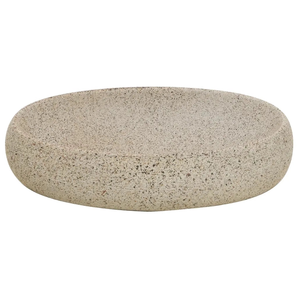 Lavabo da Appoggio Sabbia Ovale 59x40x15 cm Ceramica 155078