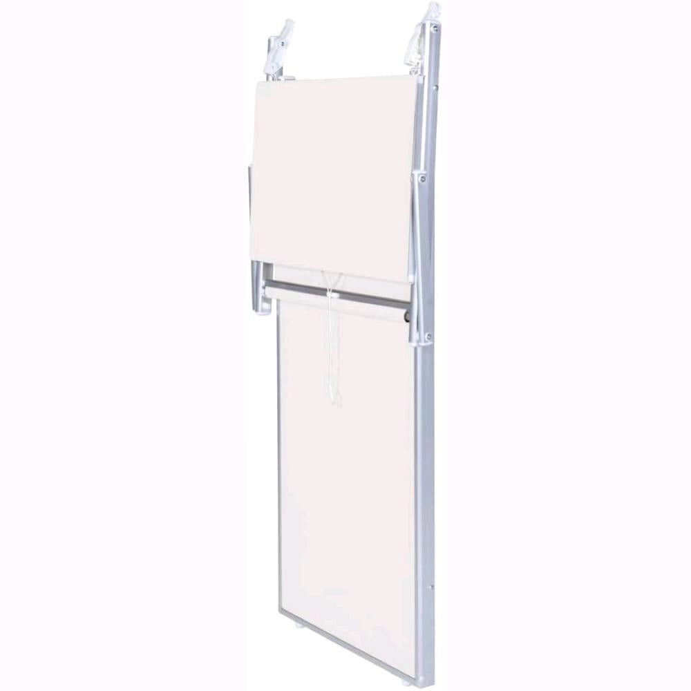 Lettino da Spiaggia Prendisole in Alluminiio da Giardino colore BIANCO con Tettuccio Parasole