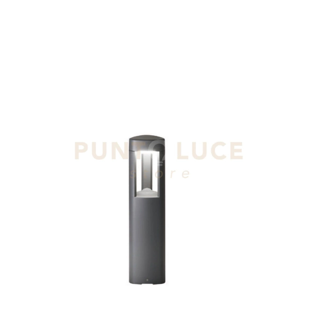 GES490- PALETTO GRIGIO ANTRACITE 1 LUCE ATTACCO GX53 IP54 H.50CM