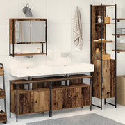 Mobile da Lavabo con Lavabo Integrato - Finitura in Legno Invecchiato