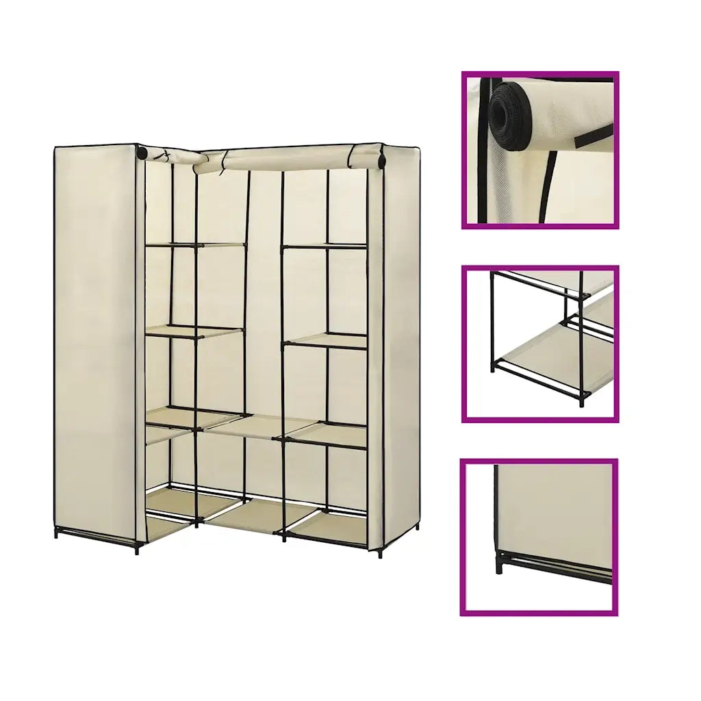 Armadio Angolare Crema 130x87x169 cm cod mxl 75966