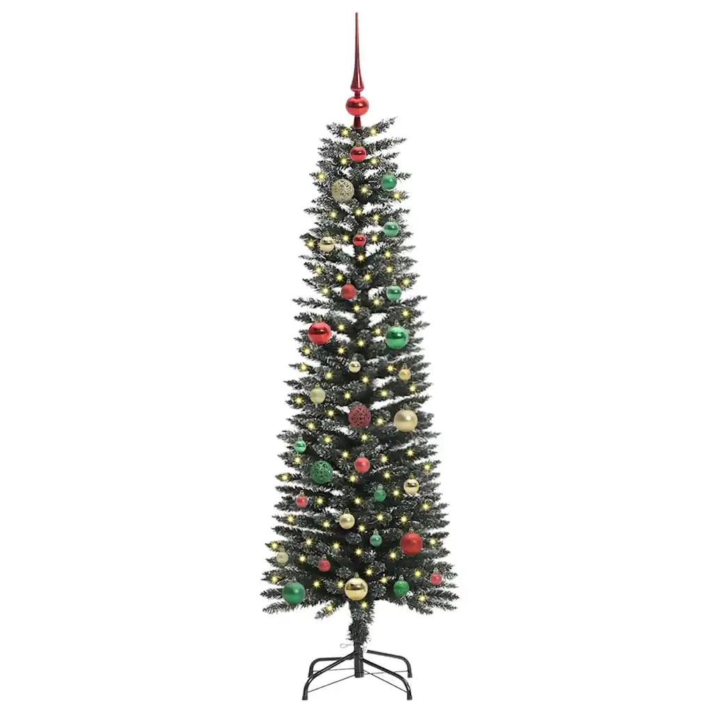 Albero di Natale artificiale con 150 LED Verde 150 cm 3395936