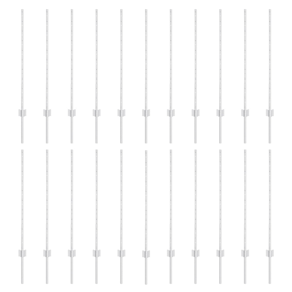 Pali di Recinzione 44 pcs U-Channel Argento 140 cm Acciaio
