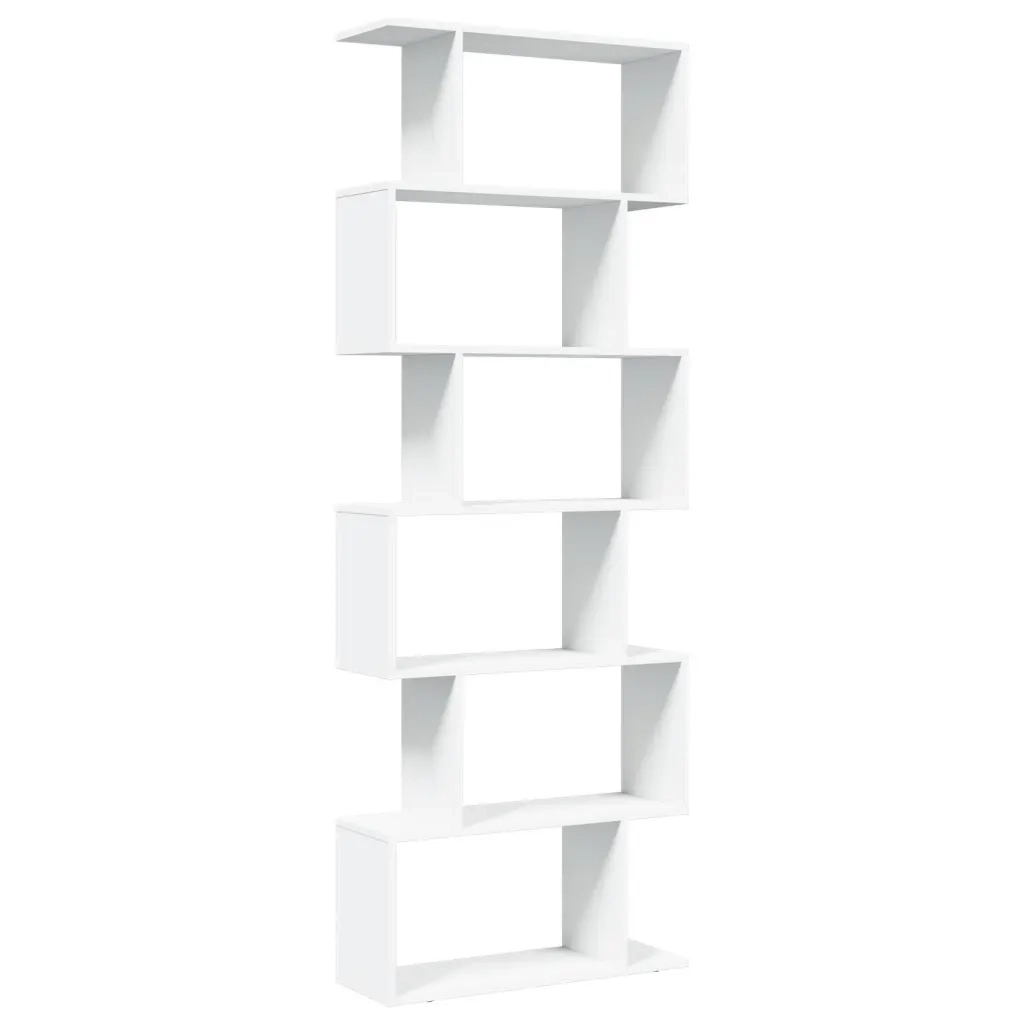 vidaXL Libreria Divisorio 6 Ripiani Bianca 70x24x193 cm in Truciolato