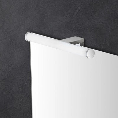 Specchio bagno 50x60 cm reversibile con luce LED naturale