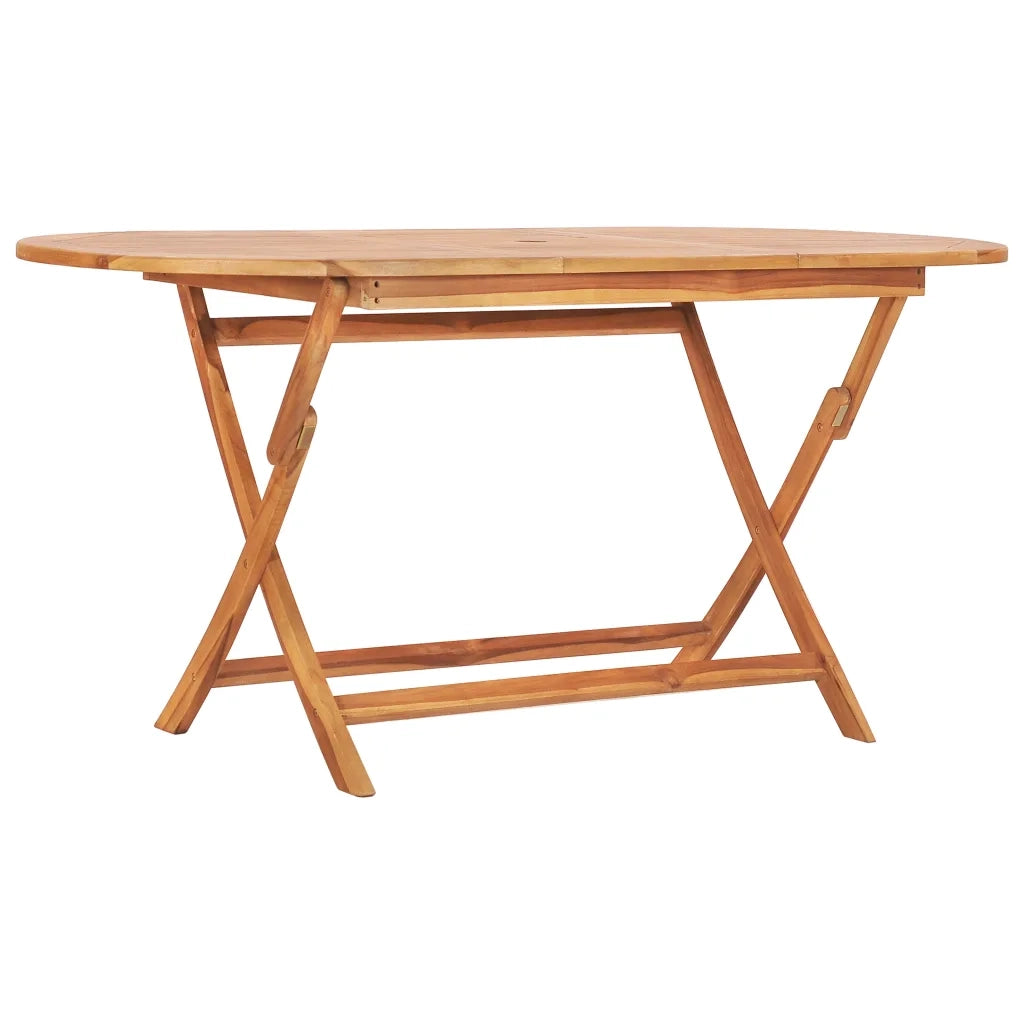 Set da Pranzo da Giardino 7 pz Pieghevole in Massello di Teak cod mxl 47206