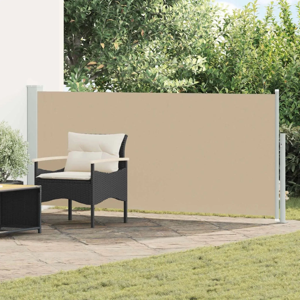Tenda da Sole | Tenda laterale retrattile Beige 500 x 117 cm Poliestere