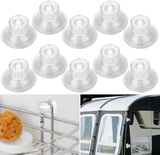 Zuignappen per 10 pezzi per tende camper e auto, tenda da campeggio, caravan | utili per camper, barche, casa e accessori da cucina