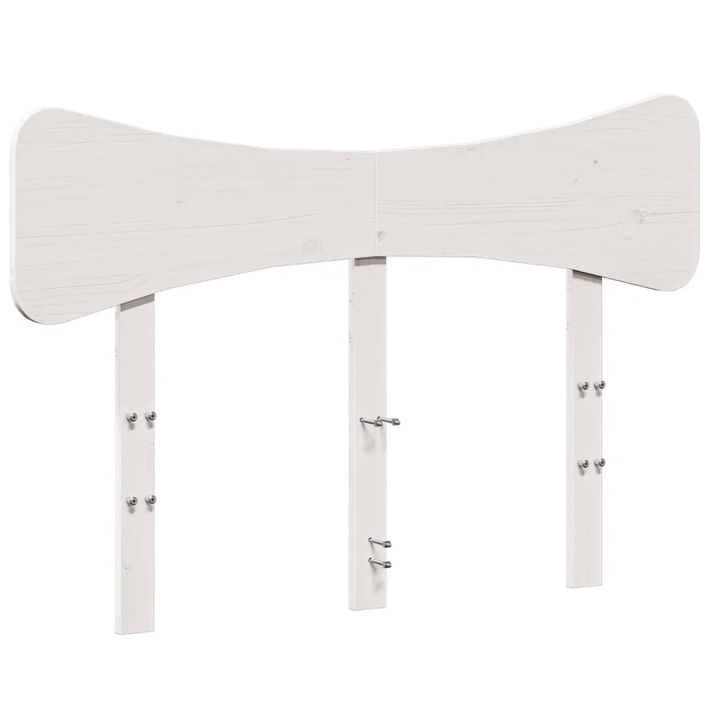 Testiera Bianca 120 cm in Legno Massello di Pinocod mxl 88346