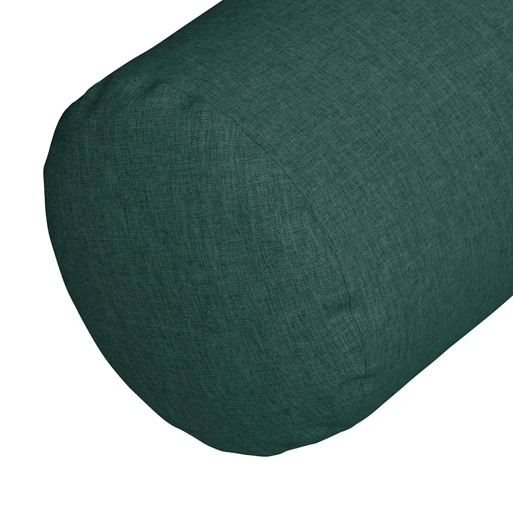 Cuscini a rullo 2 pcs Verde Scuro Ø 25 x 70 cm Tessuto
