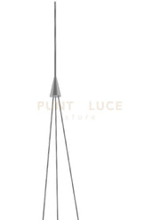 PERLA-S Sospensione senza base e senza vetri 3 luci attacco E14 cavo 350cm altezza 60cm