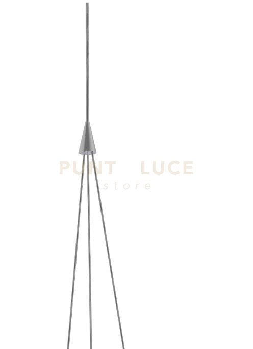PERLA-S Sospensione senza base e senza vetri 3 luci attacco E14 cavo 350cm altezza 60cm
