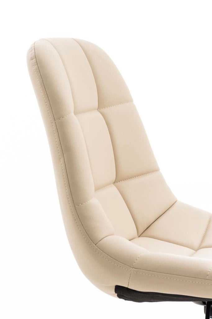 Sedia da ufficio Emil in similpelle crema