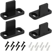 Set di guida per pavimento da 4 pezzi - guida per scorrevole da regolare - binario di guida - materiale di alta qualità in plastica - inclusi viti e tubi di espansione - stabile e resistente - guida per scorrevole