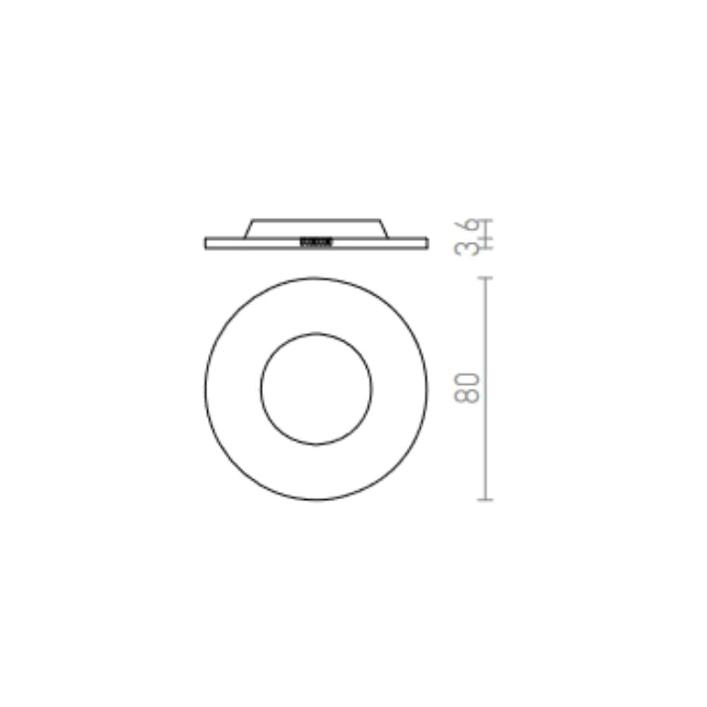 Plafoniera RINO copertura decorativa nichel opaco