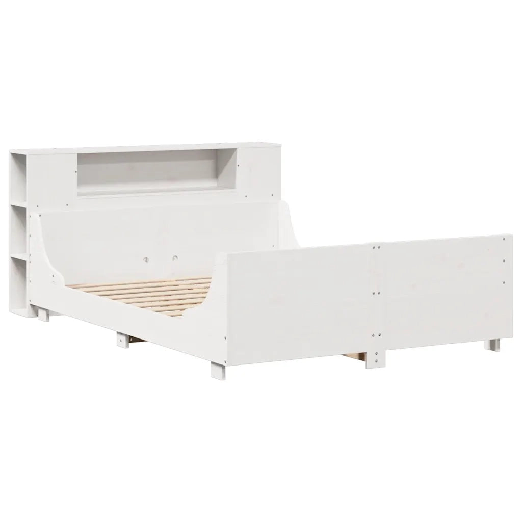 Giroletto senza Materasso Bianco 150x200 cm Legno Massello Pino 3323765