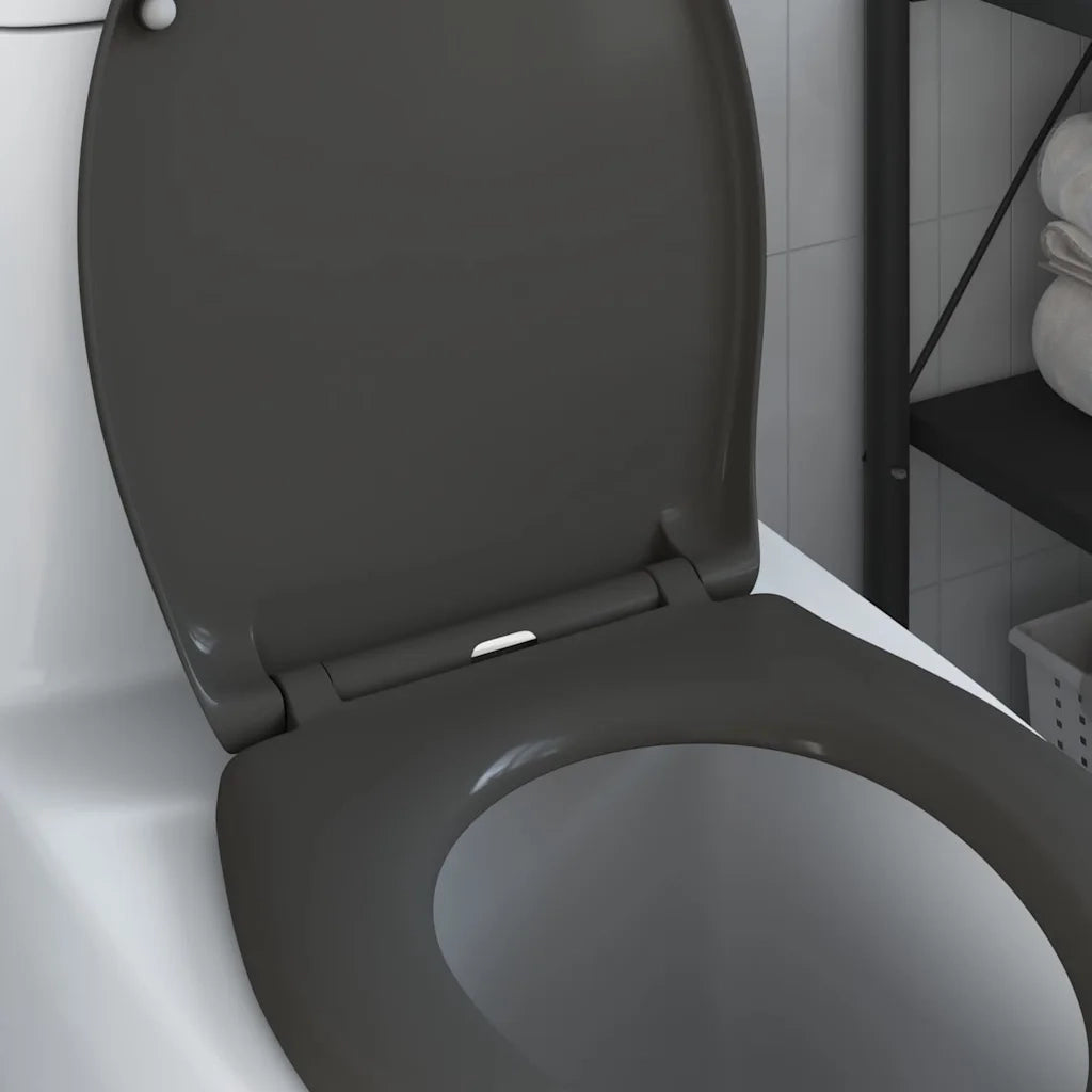 Sedile del WC Antracite 47 x 37 x 4 cm Duroplast 42002346