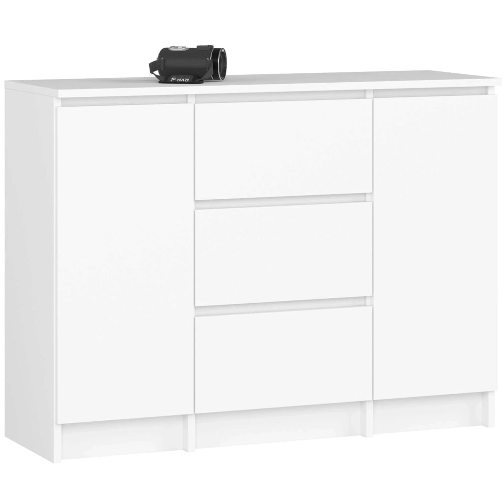 Cassettiera AKORD K100 Bianca 101 cm 2 ante 3 cassetti 101x35x76 cm