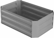 Blocco di giardinaggio elevato senza pavimento 120x90x30cm grigio