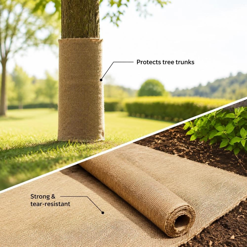 Jute Fabric 1x50 M 100percent Jute 200 G/square Meter