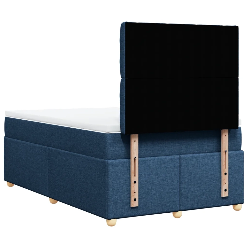 Giroletto a Molle con Materasso Blu 120x200 cm in Tessuto 3293560