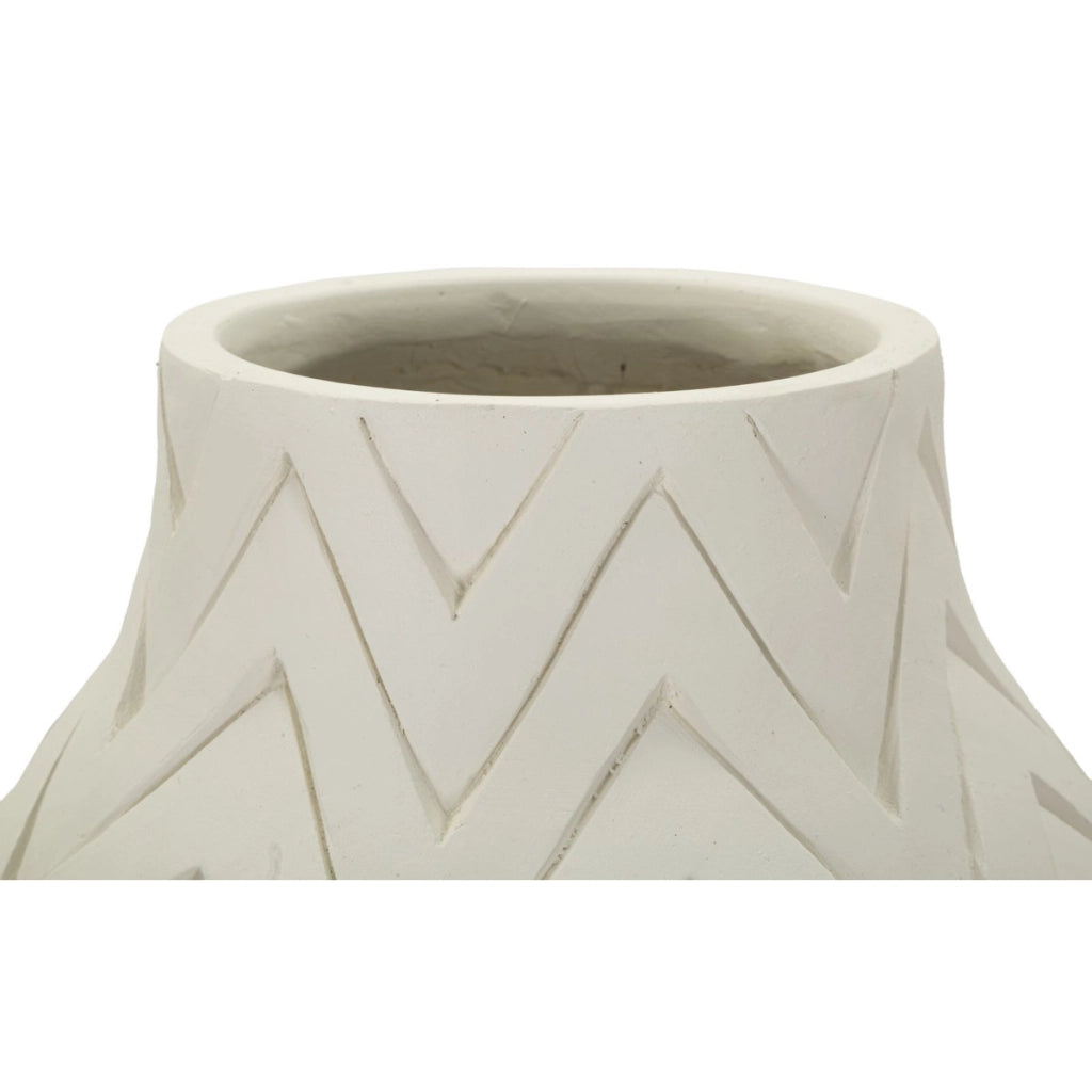 Vaso Decorativo VKH813, Beige, Poliresina, 29x29x60 cm