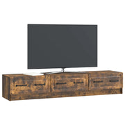 Mobile TV | Armadietto TV | Mobile Porta TV Rovere Fumo 147 x 34,5 x 27 cm Legno ingegnerizzato