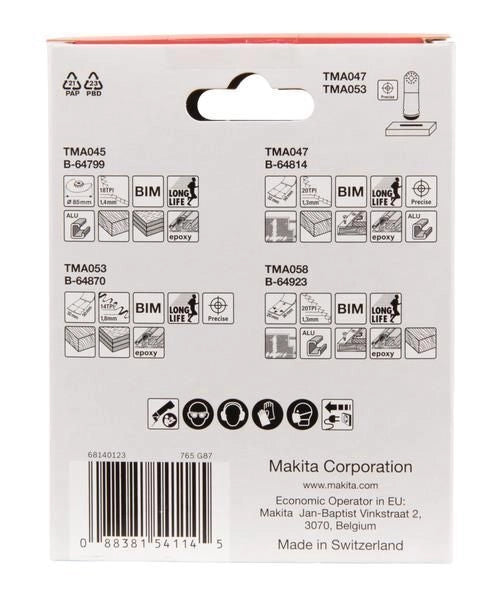 Makita B-67480 accessorio per apparato multifunzione Set di lame