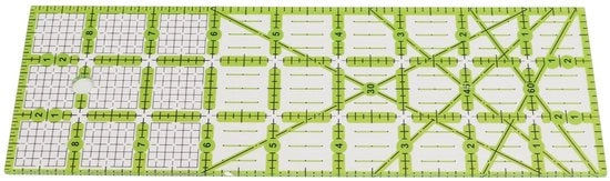 Quiltstof liniaal trasparente - Acril snidestraffetta - Precisione angolazione - Marcatura 30/45/60 gradi - Materiale duraturo - Funzionamento semplice