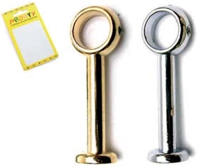 MENSOLINA LUNGA- - cm.4 cromo conf. bl.2 pz. - 12 blister