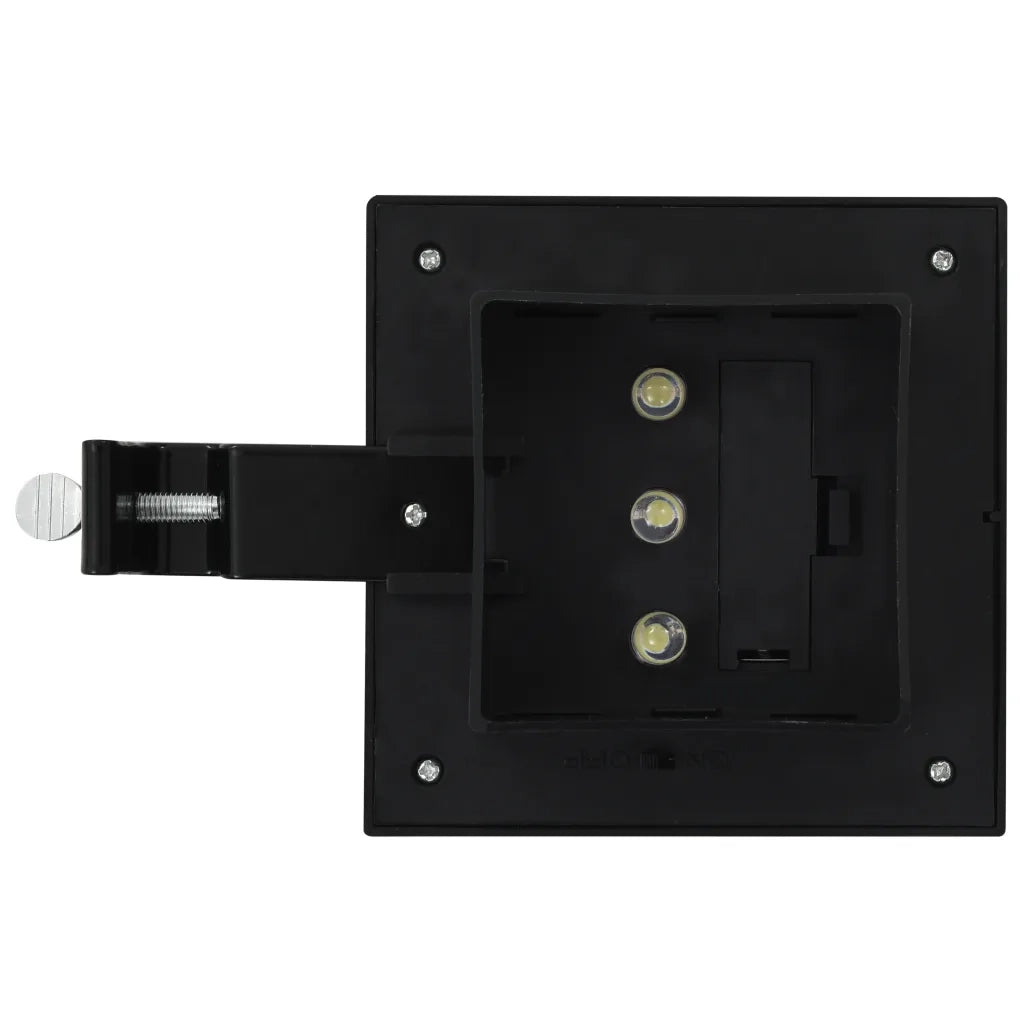 Lampade Solari da Esterni 6 pz a LED Quadrate 12 cm Nero CFW8792867
